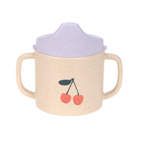 Tasse d’apprentissage Happy Fruits LASSIG Cerise rose/lilas (Lassig)