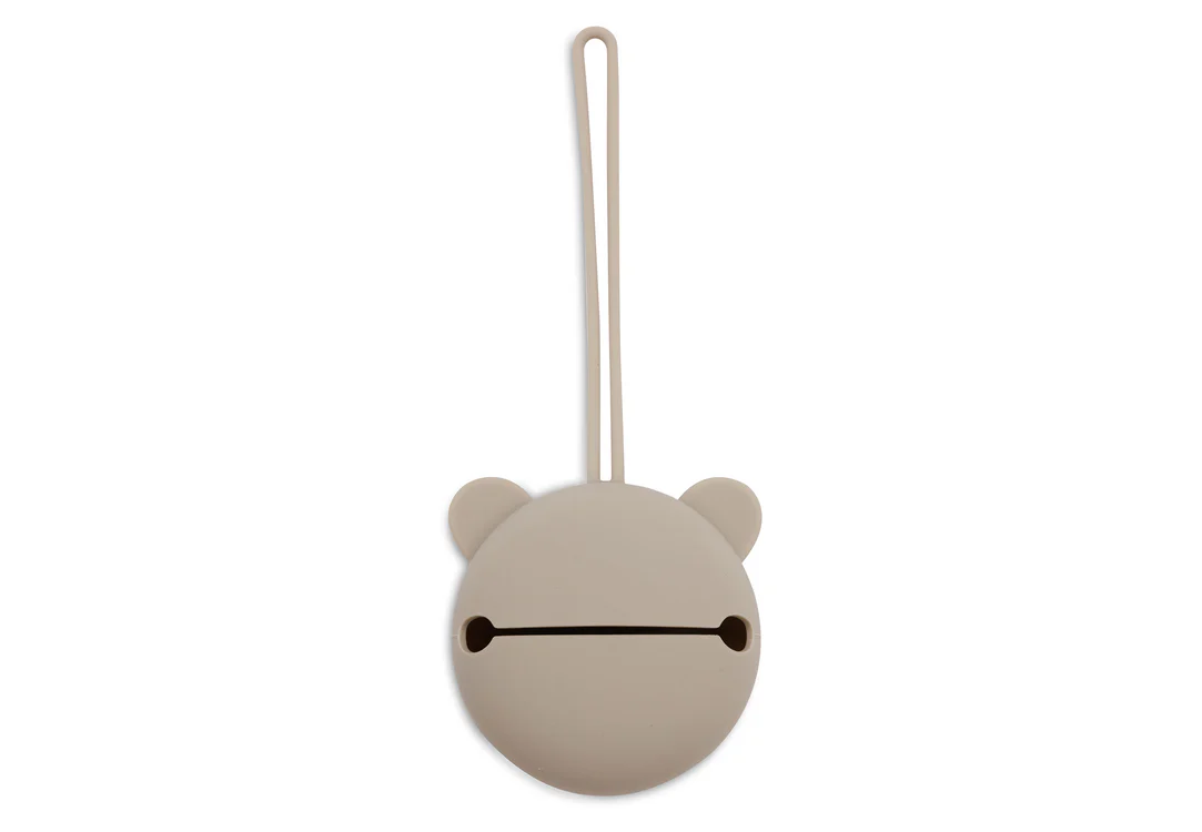 Étui à sucette en silicone Ø7cm - Olive Green (Jollein)