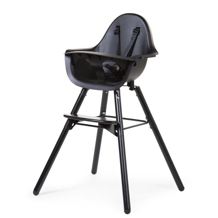 Evolu Chaise Haute - Réglable En Hauteur Noire (50-75 Cm/*90 Cm)(Childhome)