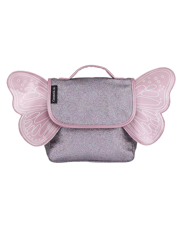 SAC PAPILLON PAILLETTES VIOLET (Caramel and Cie)