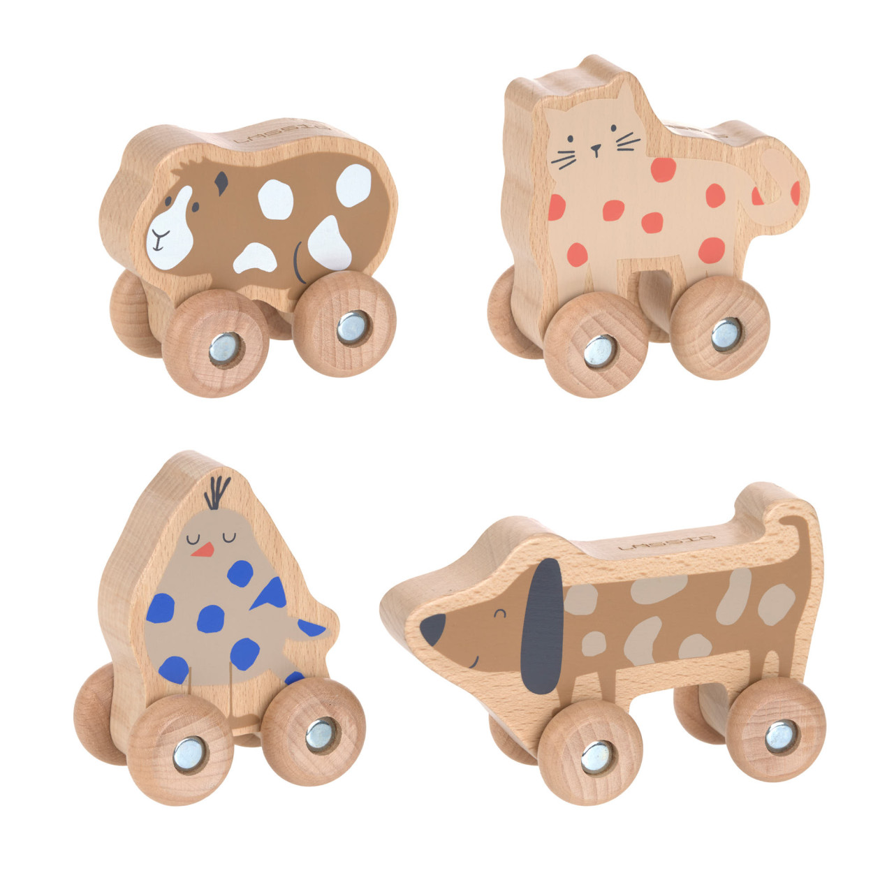 Jouets à rouler en bois, Little Mateys (Lassig)