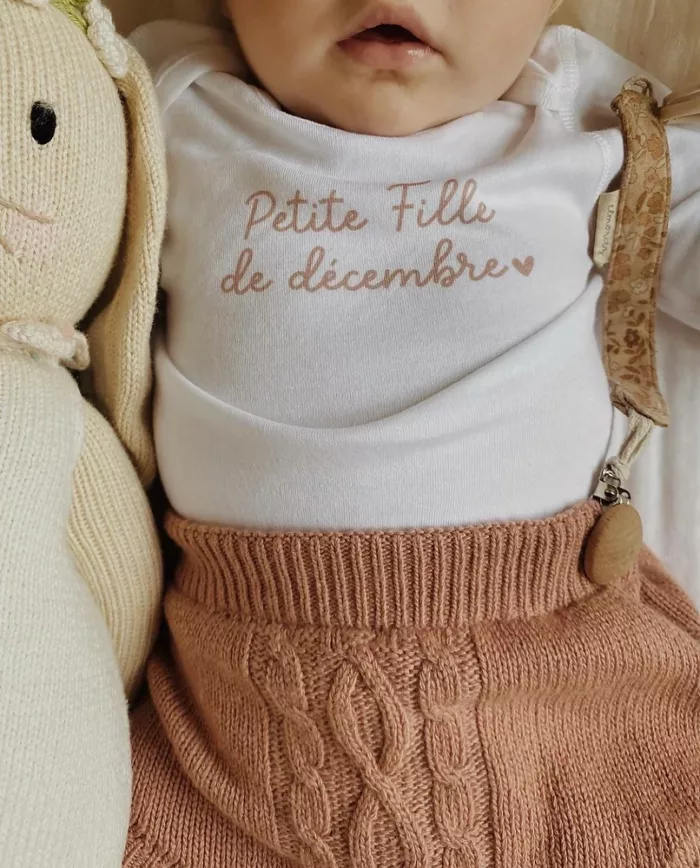 Body Bébé "Mots doux"  6-9 mois (Mon Petit Léon)