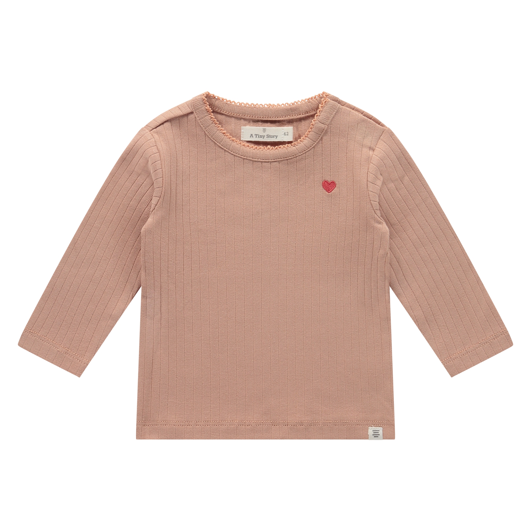 T-Shirt bébé Longues Manches Dusty Coral (Tiny Story SS25)