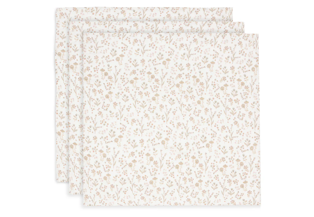Lange Gaze de Coton Small 70x70cm - Bloomy - 3 Unités (Jollein)