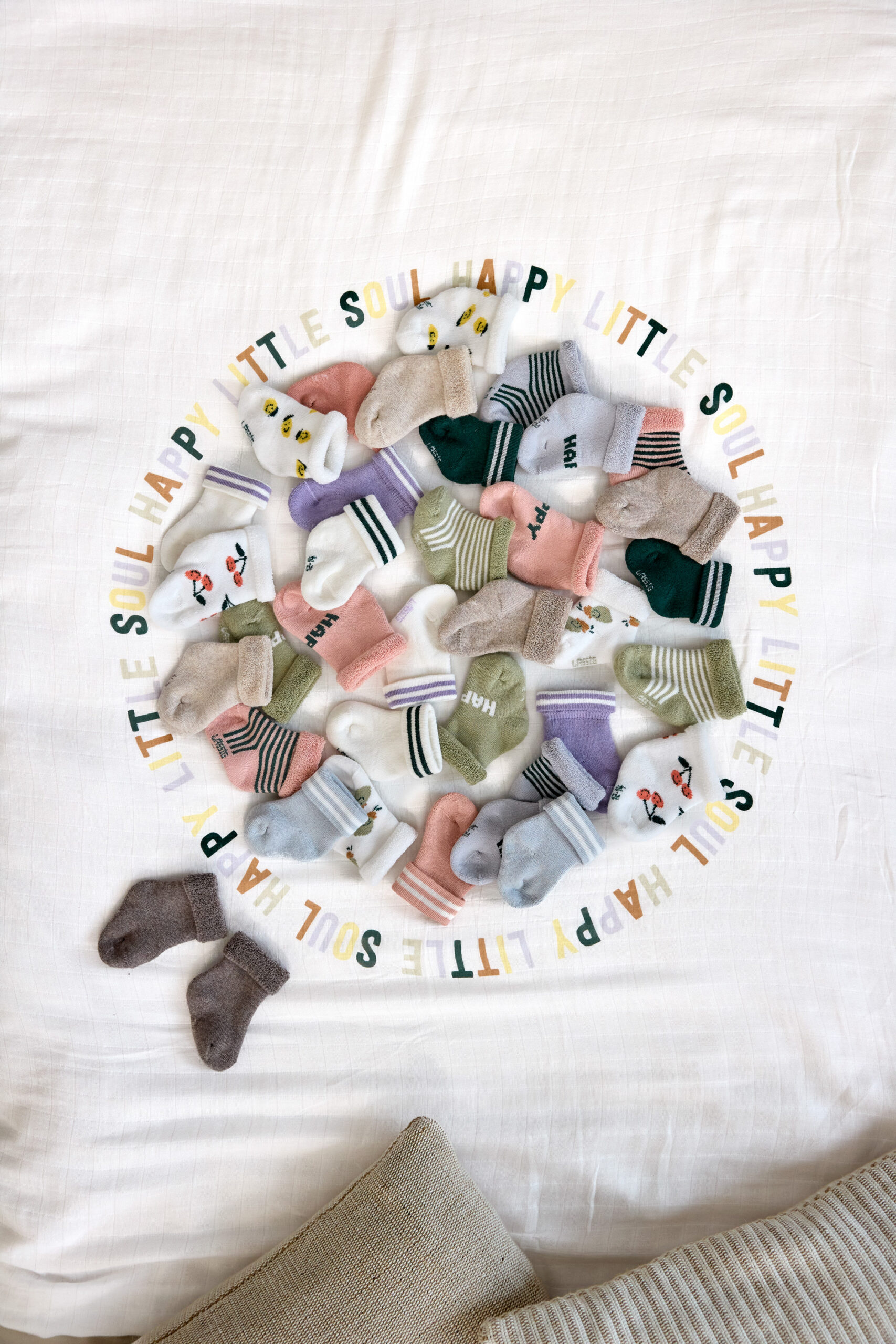 Lot de 3 chaussettes Terry Gots Cerise - Pêche (Lassig)