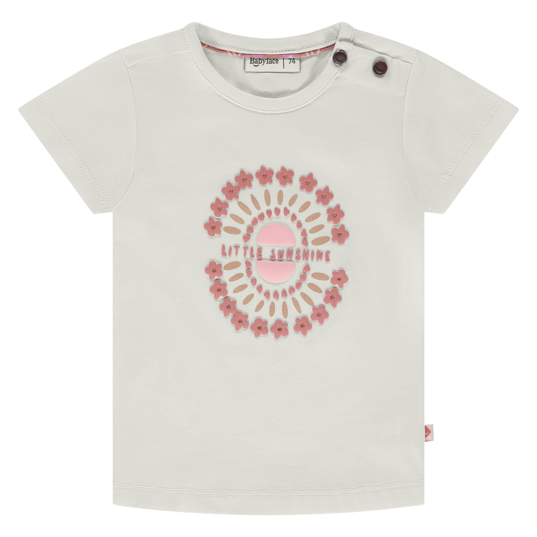 T-Shirt Manches Courtes Little Sunshine Bébé Fille SS25 (Babyface)