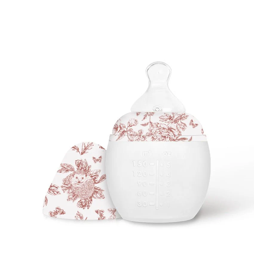 Biberon 150 ml - Tartine et Chocolat Toile de Jouy Terracotta (Elhée)