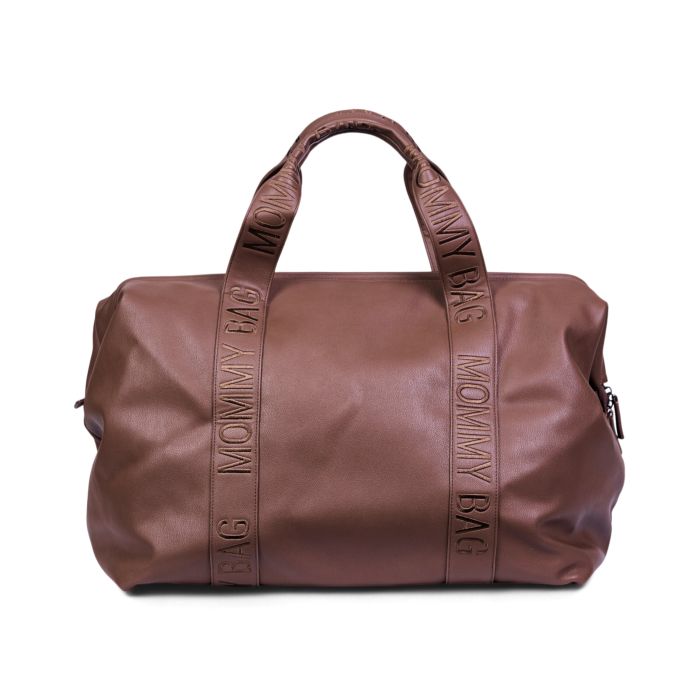 Mommy Bag - Signature - Cuir Vegan -Marron foncé (Childhome)