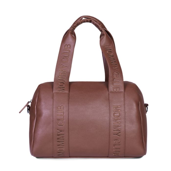 Mommy Club Sag à langer - Signature - Cuir Vegan -Marron foncé (Childhome)