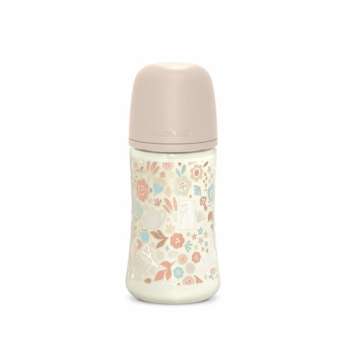 Biberon 270ml tétine SxPro S - Wonderland Rose (Suavinex)