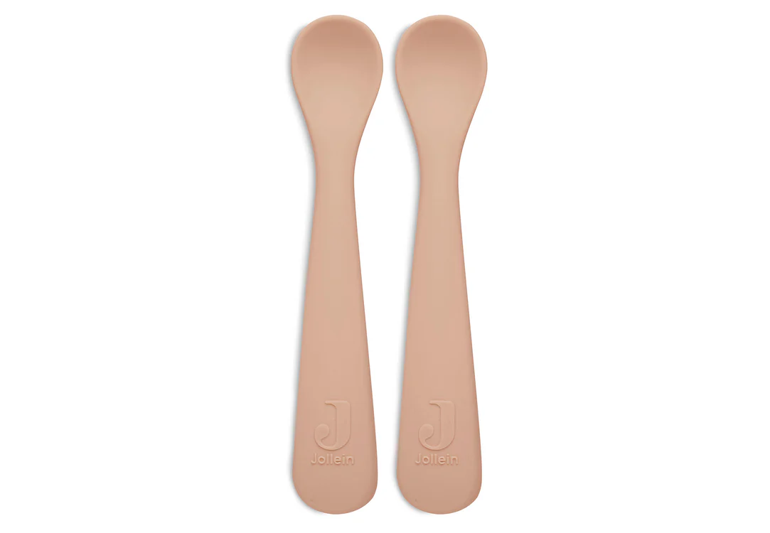 Cuillère souple Silicone - Pale Pink - 2 Unités (Jollein)