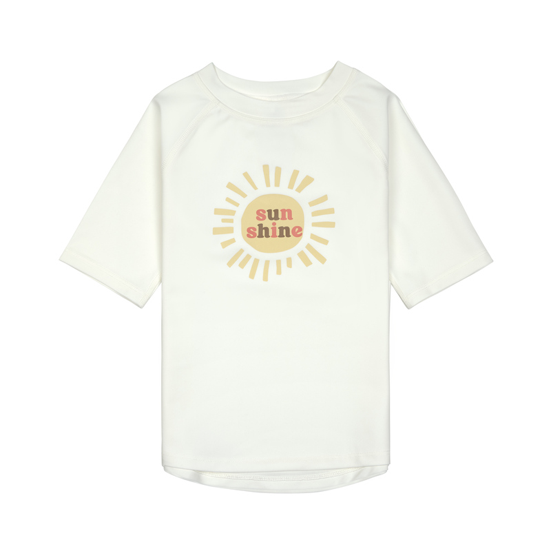 T-shirt de bains à manches courtes enfants (anti-UV) - Sunshine, Ecru (Lassig)