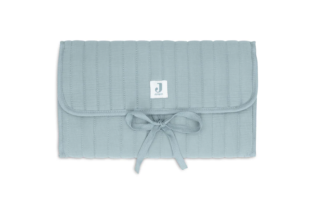 Tapis à Langer nomade Gaze de Coton - Sea Green (Jollein)