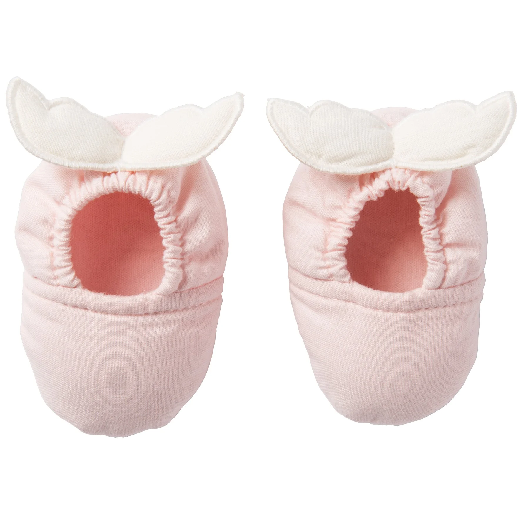 Chaussons avec ailes d’ange – blush / écru (BB and Co)