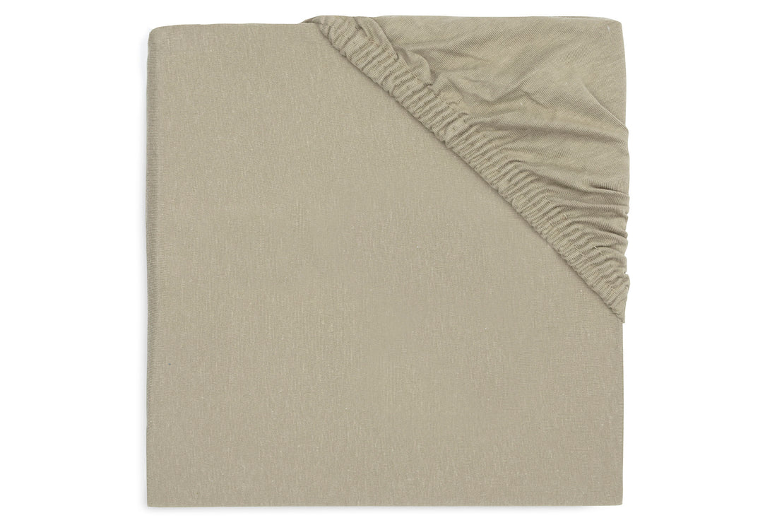 Drap-housse Jersey matelas de parc 75x95cm - Olive Green (Jollein)