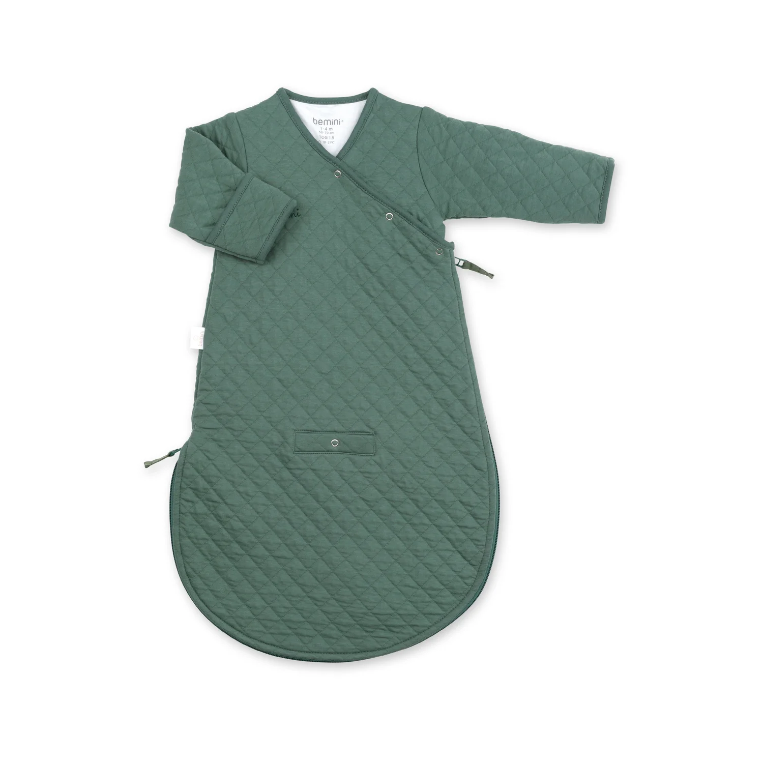 MAGIC BAG 1-4m Green PADY QUILTED JERSEY tog 1.5 (Bemini)