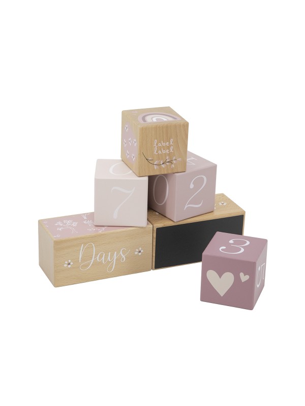Milestone Blocks - Pink (Label Label)