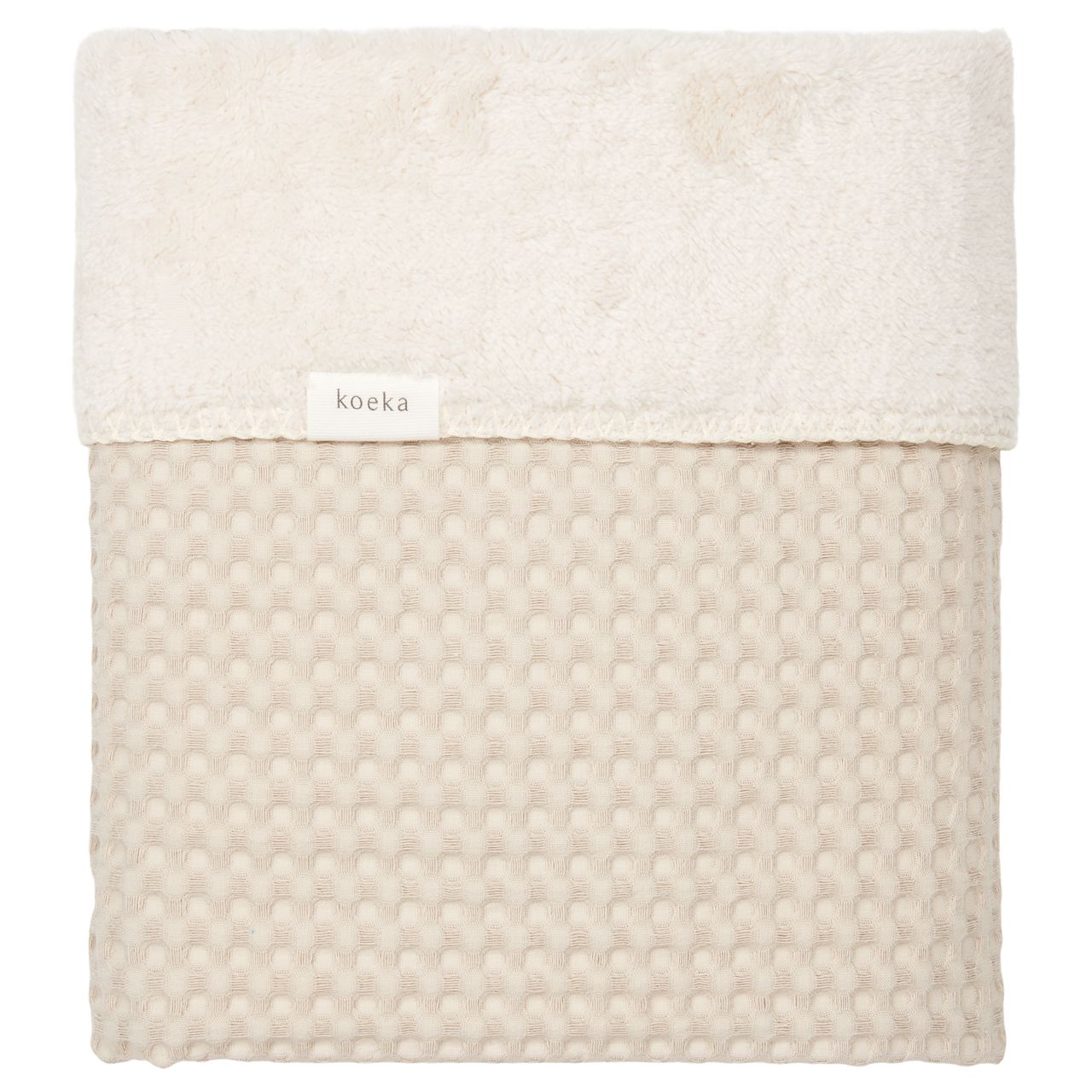 Couverture berceau teddy Oslo sand (Koeka)