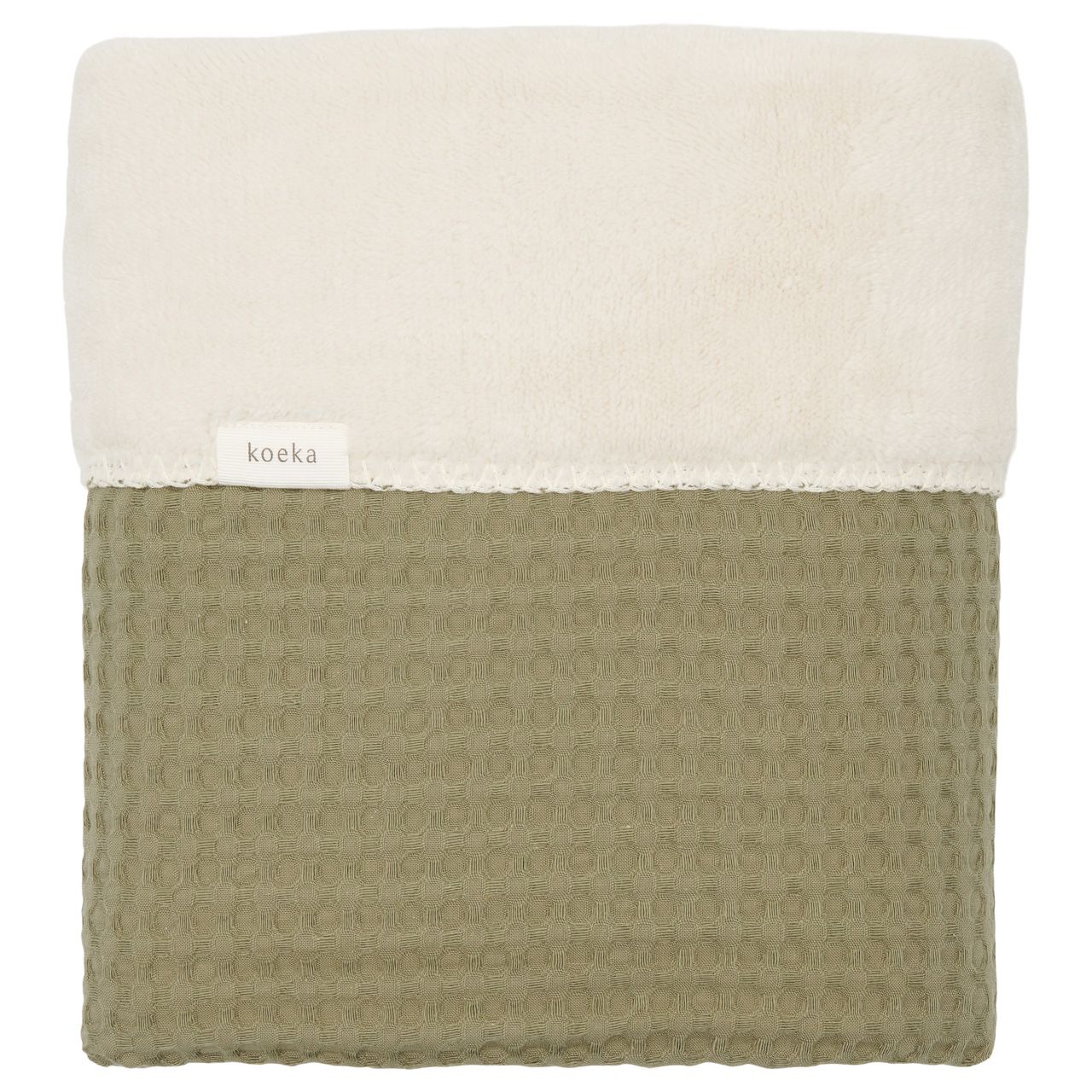 Couverture berceau teddy Oslo moss (Koeka)