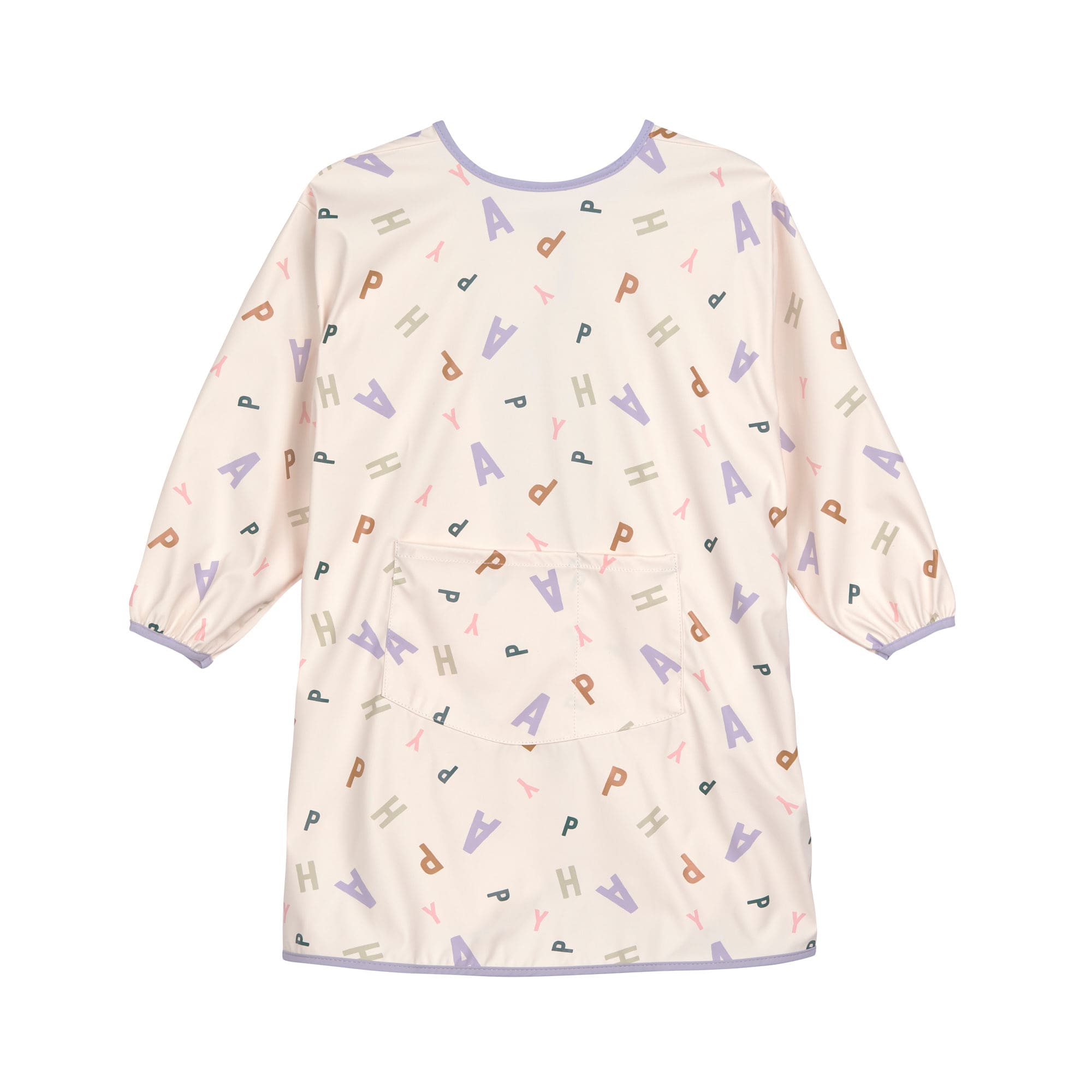 Tablier manches longues enfants - Happy Fruits, pastel lilas (Lassig)