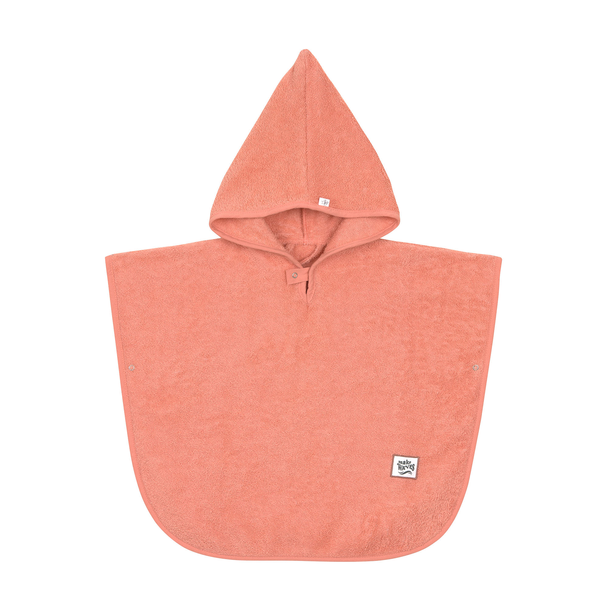 Poncho éponge enfants, corail (Lassig)