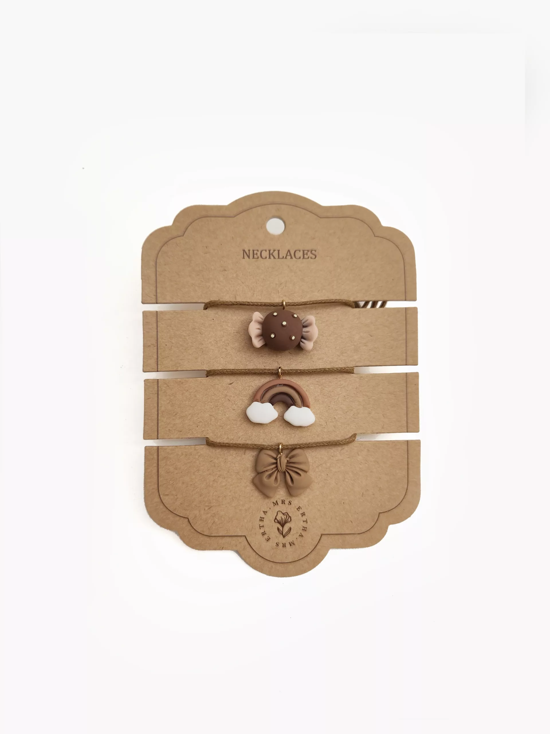Emballer 3 colliers - arc + bonbons + arc-en-ciel (Mrs ertha)