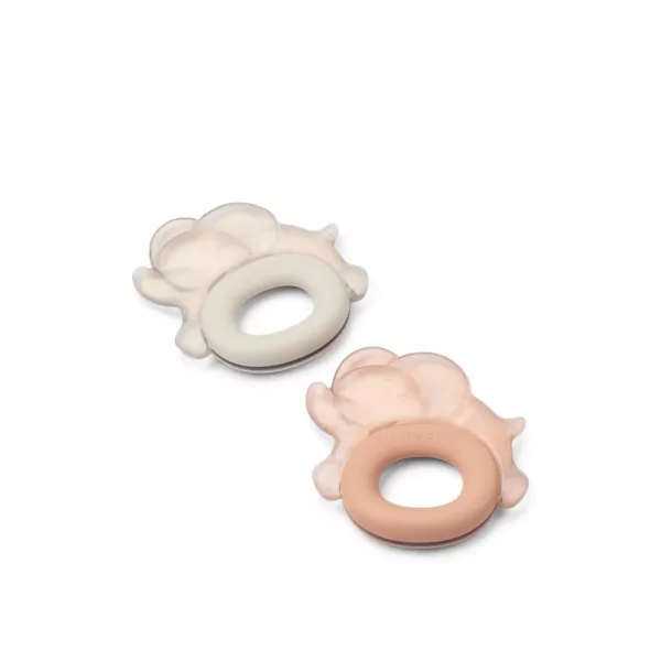 Lot de 2 anneaux de dentition rafraîchissants RITA Elephant Pale tuscany / Sandy (Liewood)