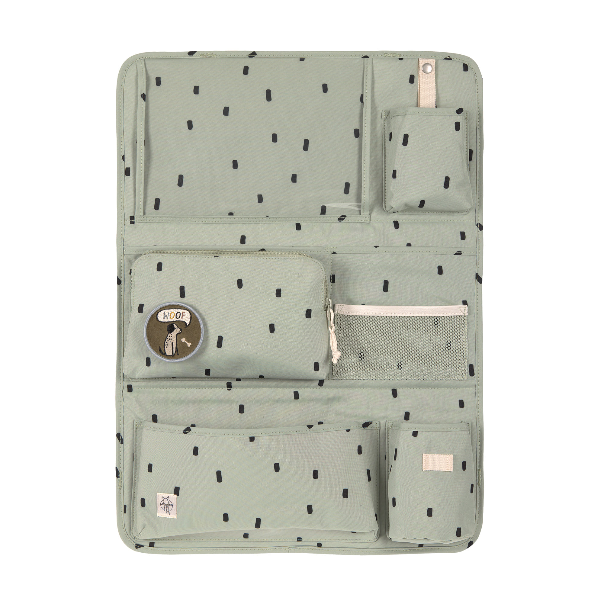 Organisateur de voiture, Happy Prints olive (Lassig)