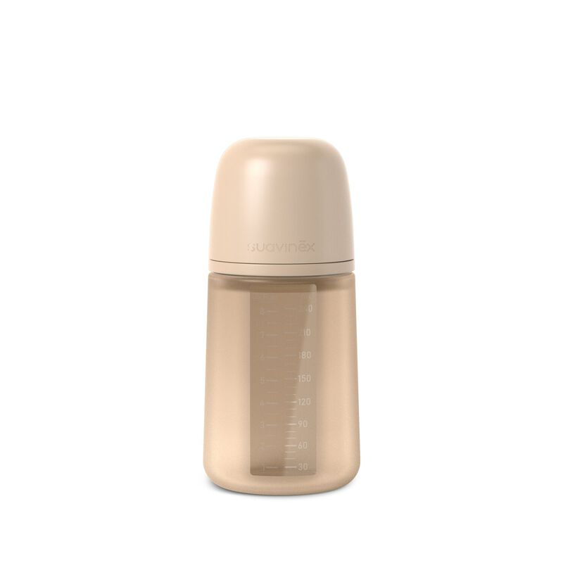 Biberon en silicone avec tétine SX Pro 240 ml débit M (Suavinex)