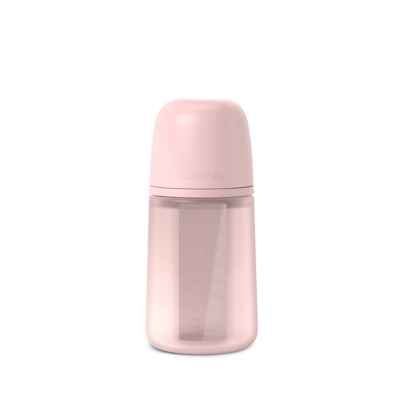Biberon en silicone avec tétine SX Pro 240 ml débit M (Suavinex)