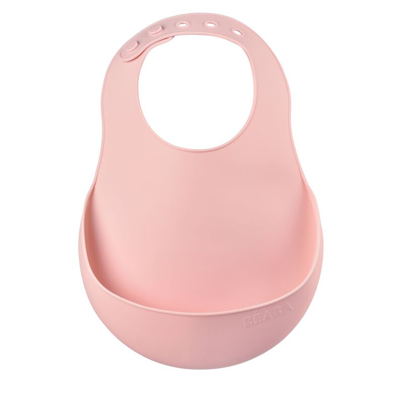 Bavoir silicone Vieux rose (Béaba)