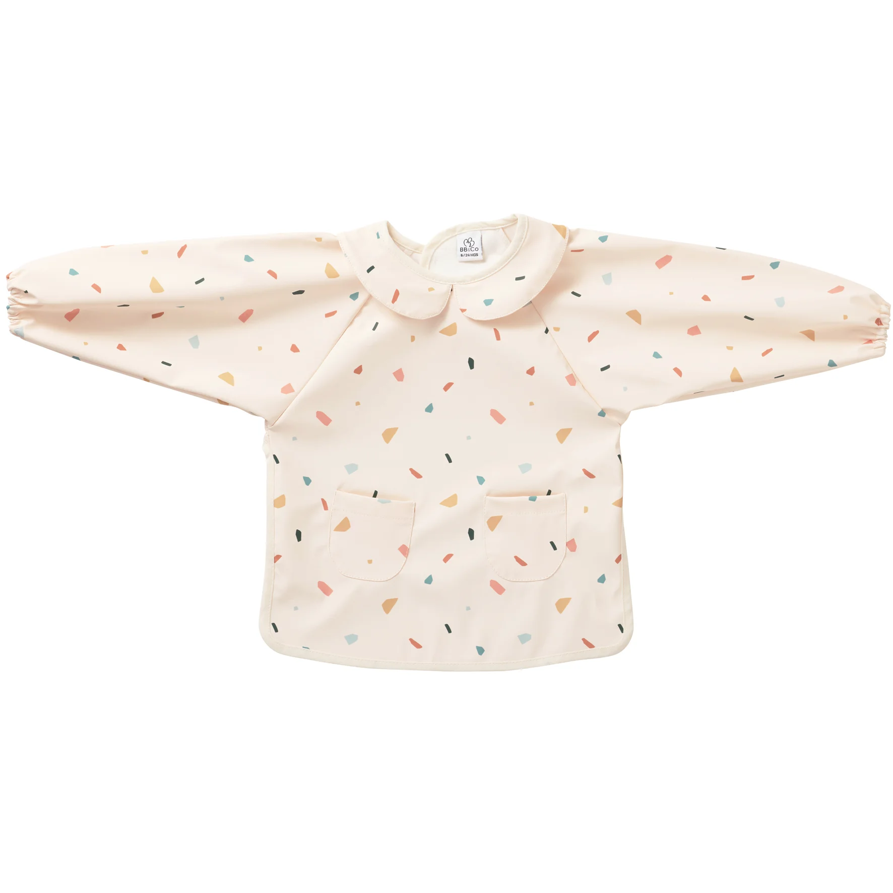 Bavoir-tablier col claudine imperméable terrazzo (BB&CO)