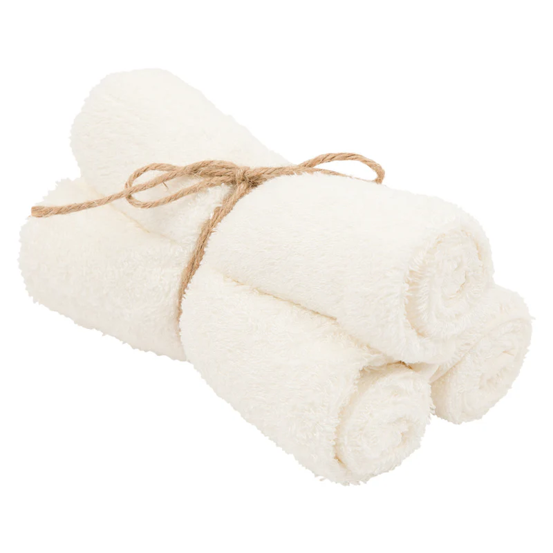 Serviettes pour invités (3 pcs) Daisy white (timboo)