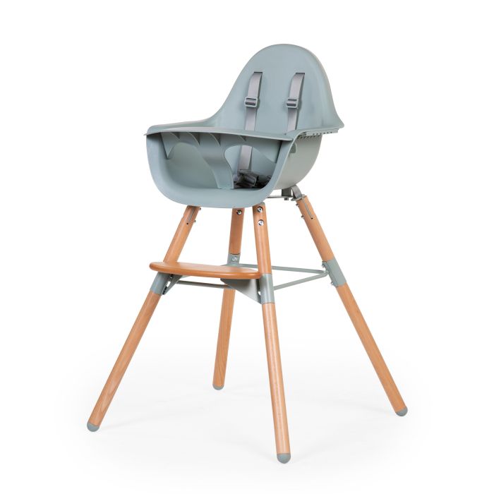Tranches d'achats liste EVOLU CHAISE HAUTE - RÉGLABLE EN HAUTEUR (50-75 CM/*90 CM) - NATUREL MENTHE(Childhome)