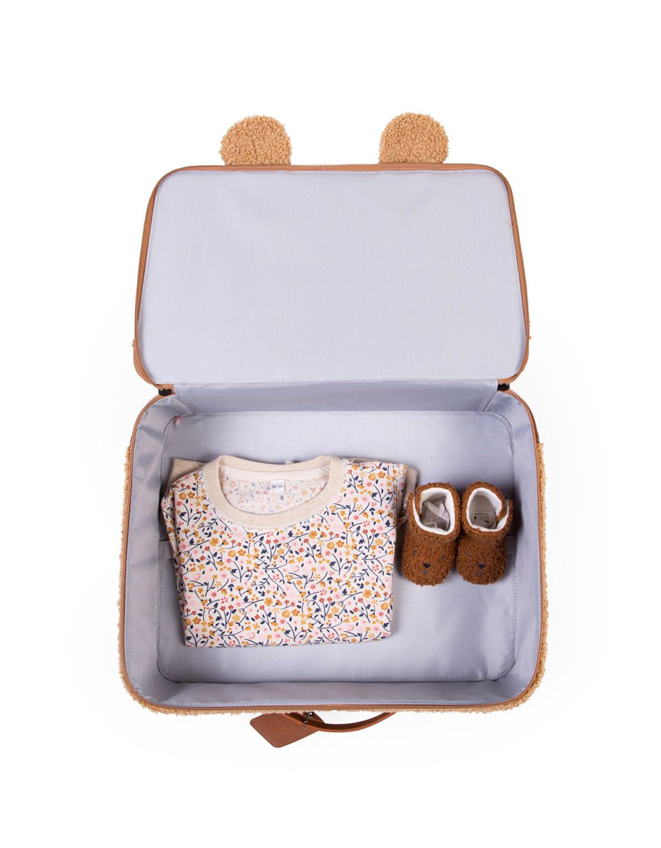 MINI TRAVELLER VALISE ENFANT - TEDDY ECRU (Childhome) – Image 2