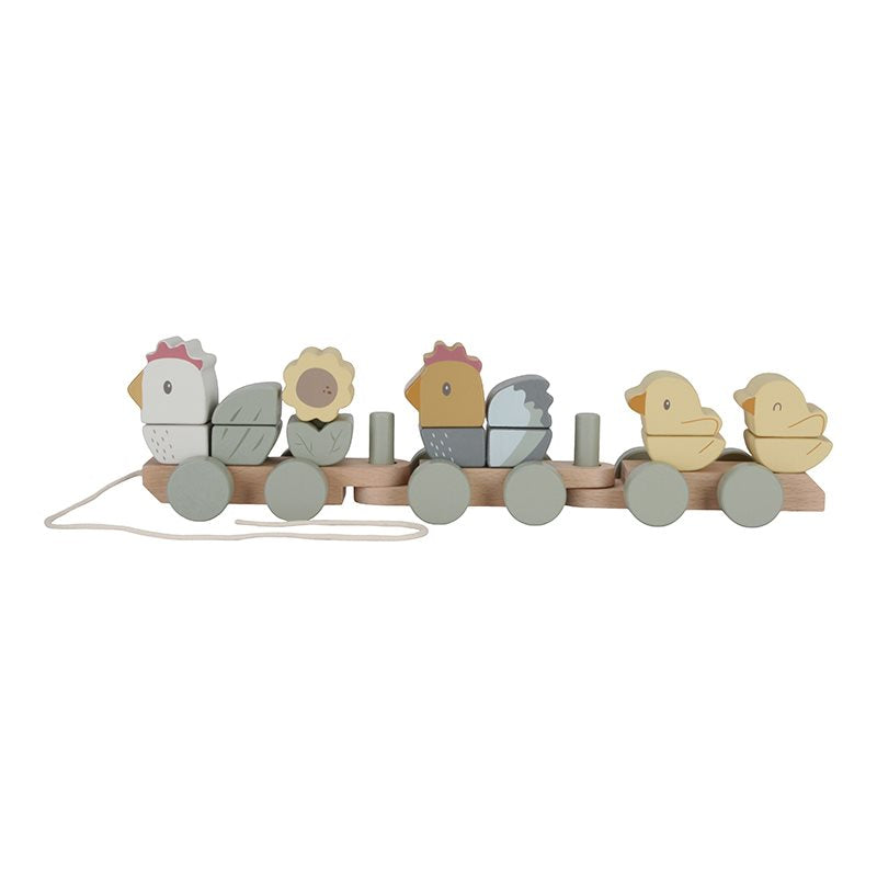 Train de blocs poulet Little Farm (Little Dutch)