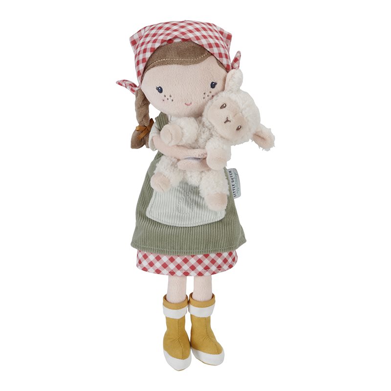Poupée câline Fermière Rosa avec mouton 35cm (Little Dutch)