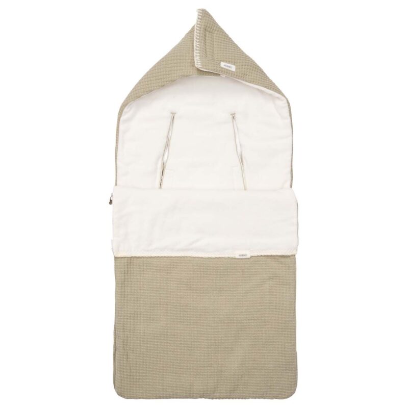 Chancelière de siège auto 0+ 3/5 points Cotton Fleece Malaga sage (Koeka)