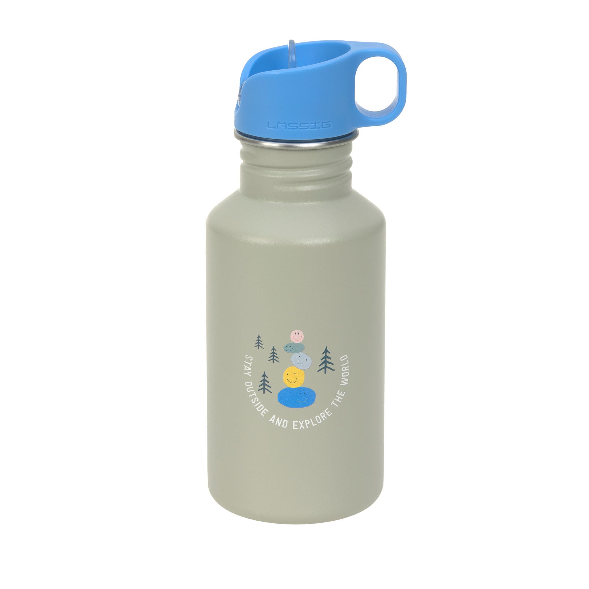 Gourde pour enfant inox 500 ml - Sunny Explorer, vert (Lassig)