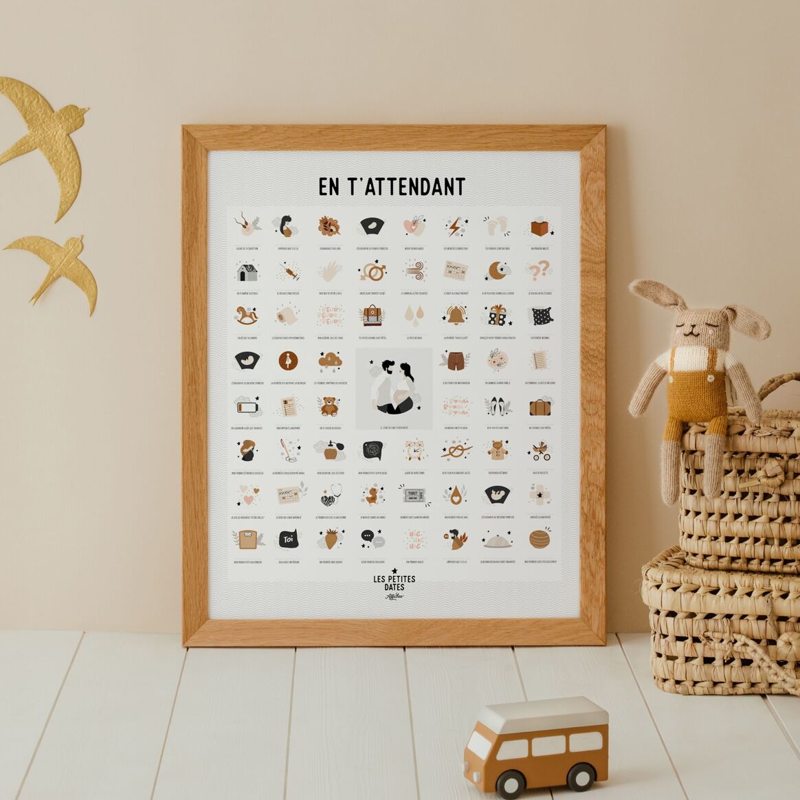 Affiche "En t'attendant" - Peau claire (LES PETITES DATES)