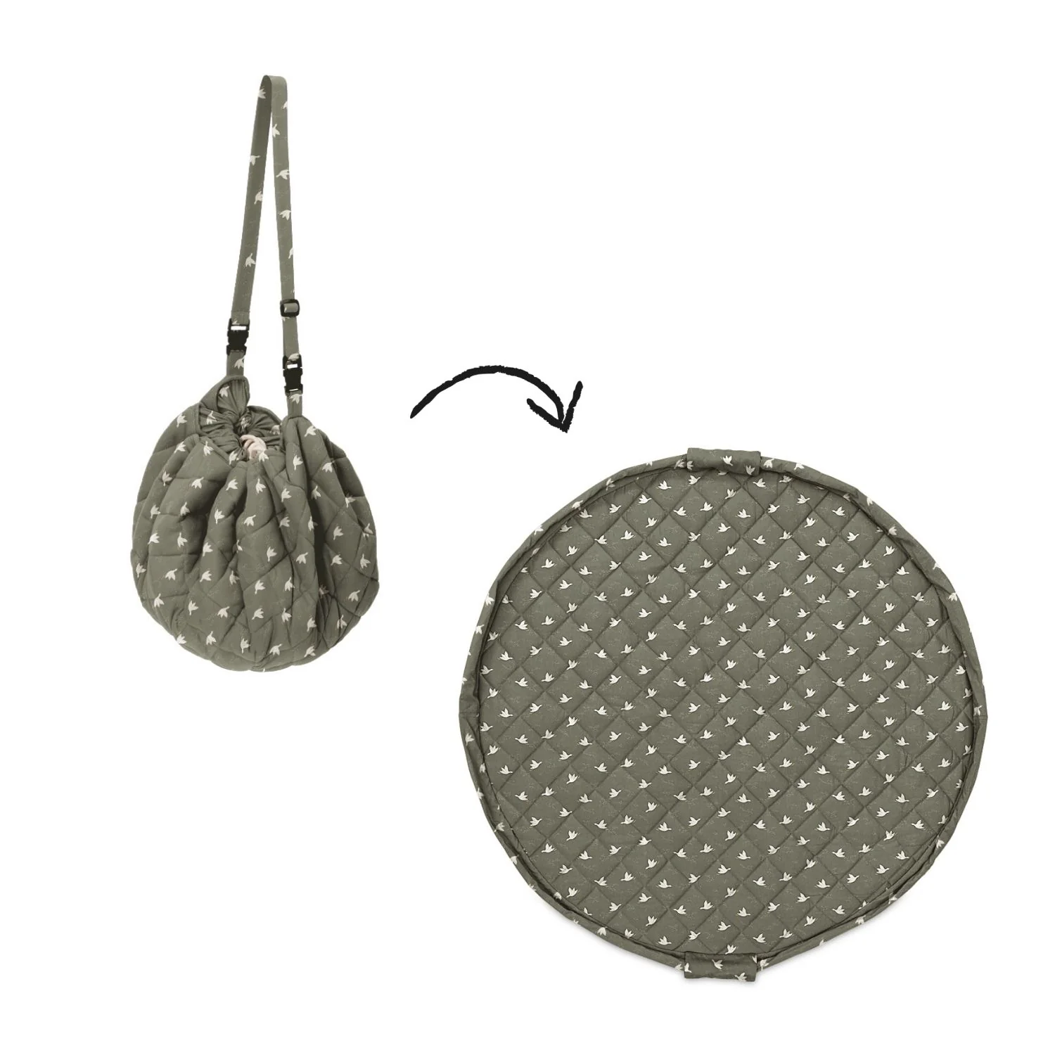 Tapis d'éveil Coton Bio - Birds (Play and Go)
