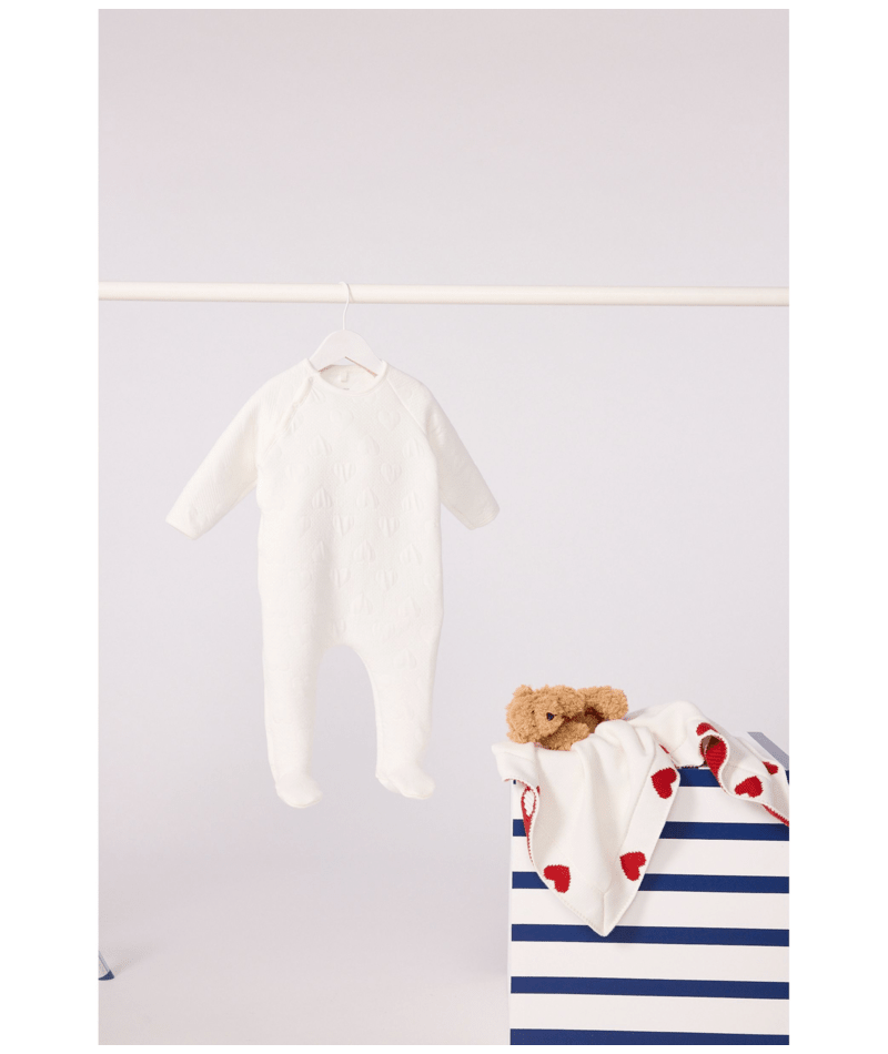 DORS BIEN VELOURS COEUR (Petit Bateau)