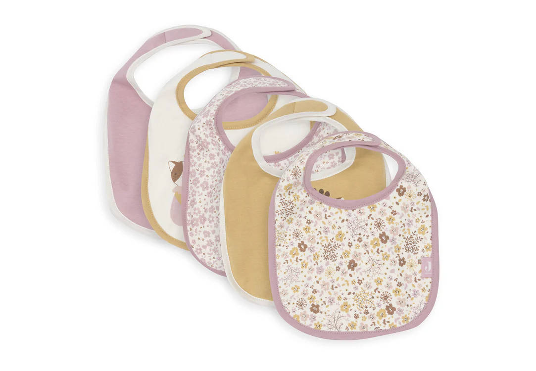 Bavoir Jersey imperméable - Flower Fairies - 5 Unités (Jollein)