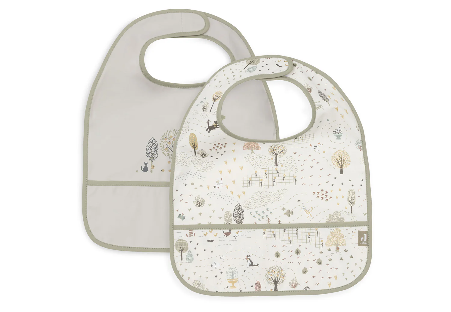 Bavoir Imperméable - Tiny Park - 2 Unités (Jollein)