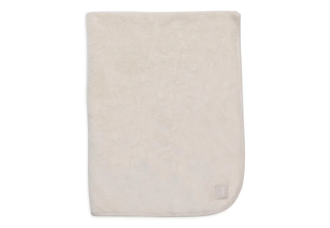 Couverture Berceau 75x100cm Basic Jersey/Sherpa - Oatmeal (Jollein)