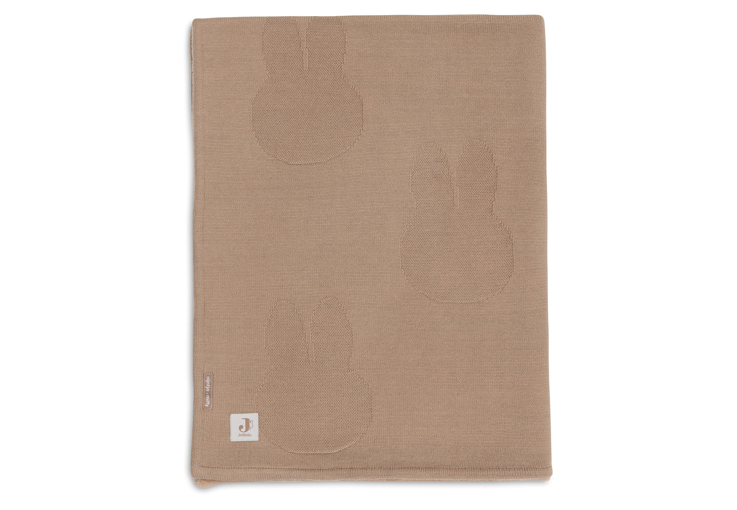 Couverture - Box Knit - Velvet - GOTS biscuit (Jollein)