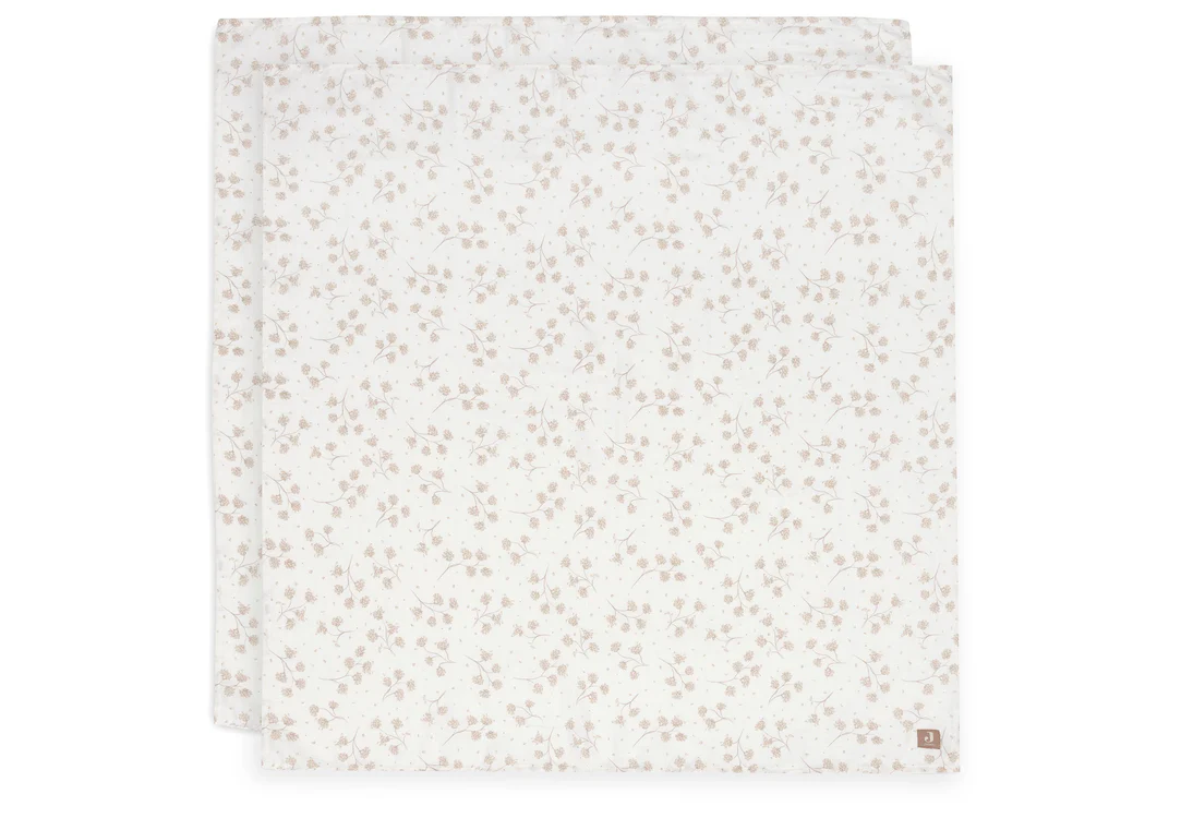 Lange Gaze de Coton Large 115x115cm - Leafy Dreams - 2 Unités (Jollein)