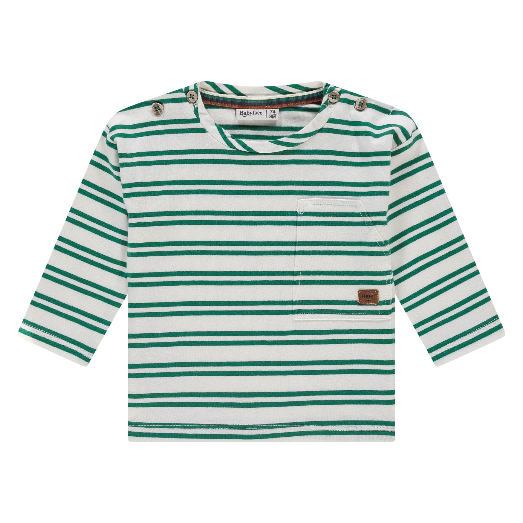 T-Shirt Manches Longues Ligné Bébé Garçon  (Babyface AW25)