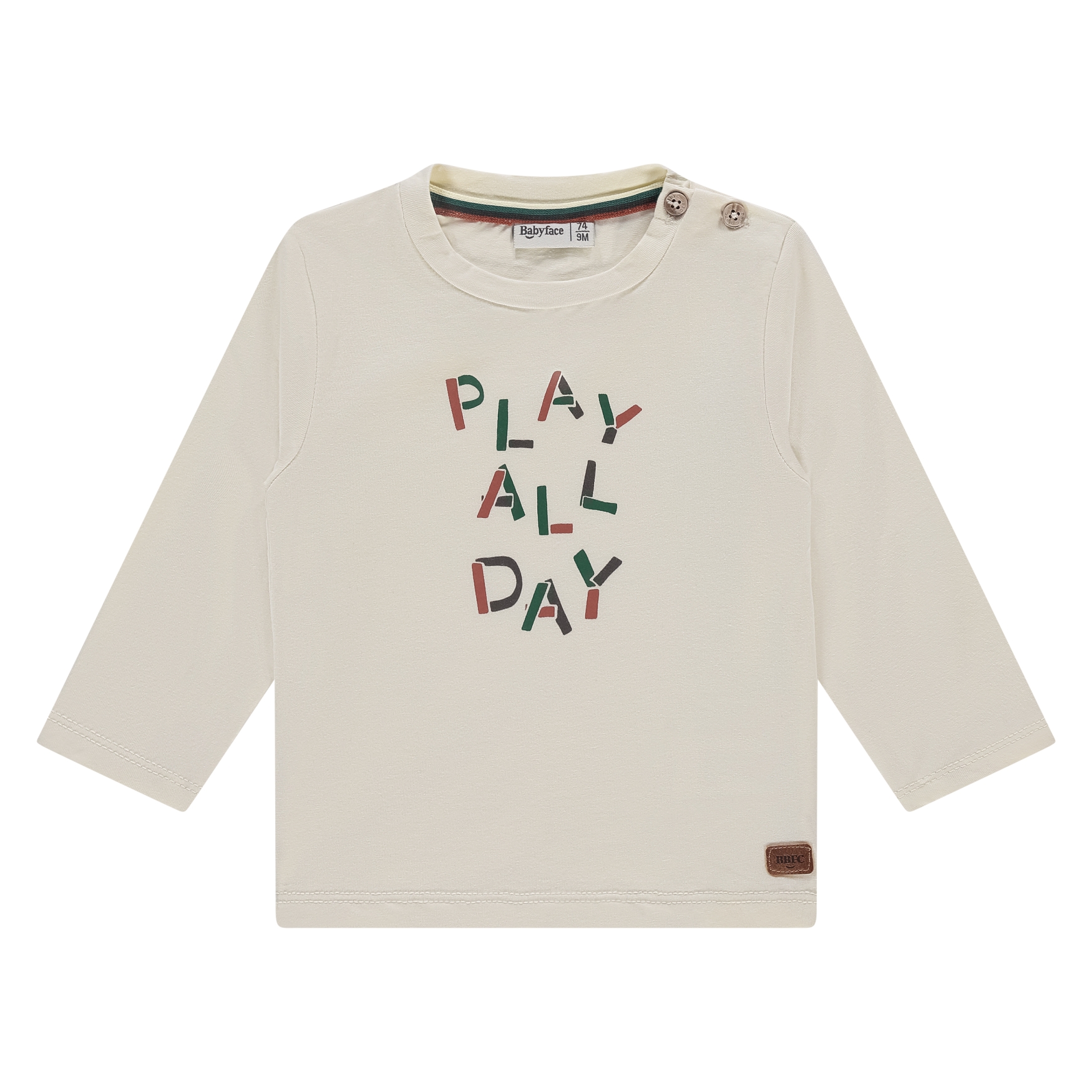 T-Shirt Manches Longues Bébé Garçon Creme (Babyface AW25)