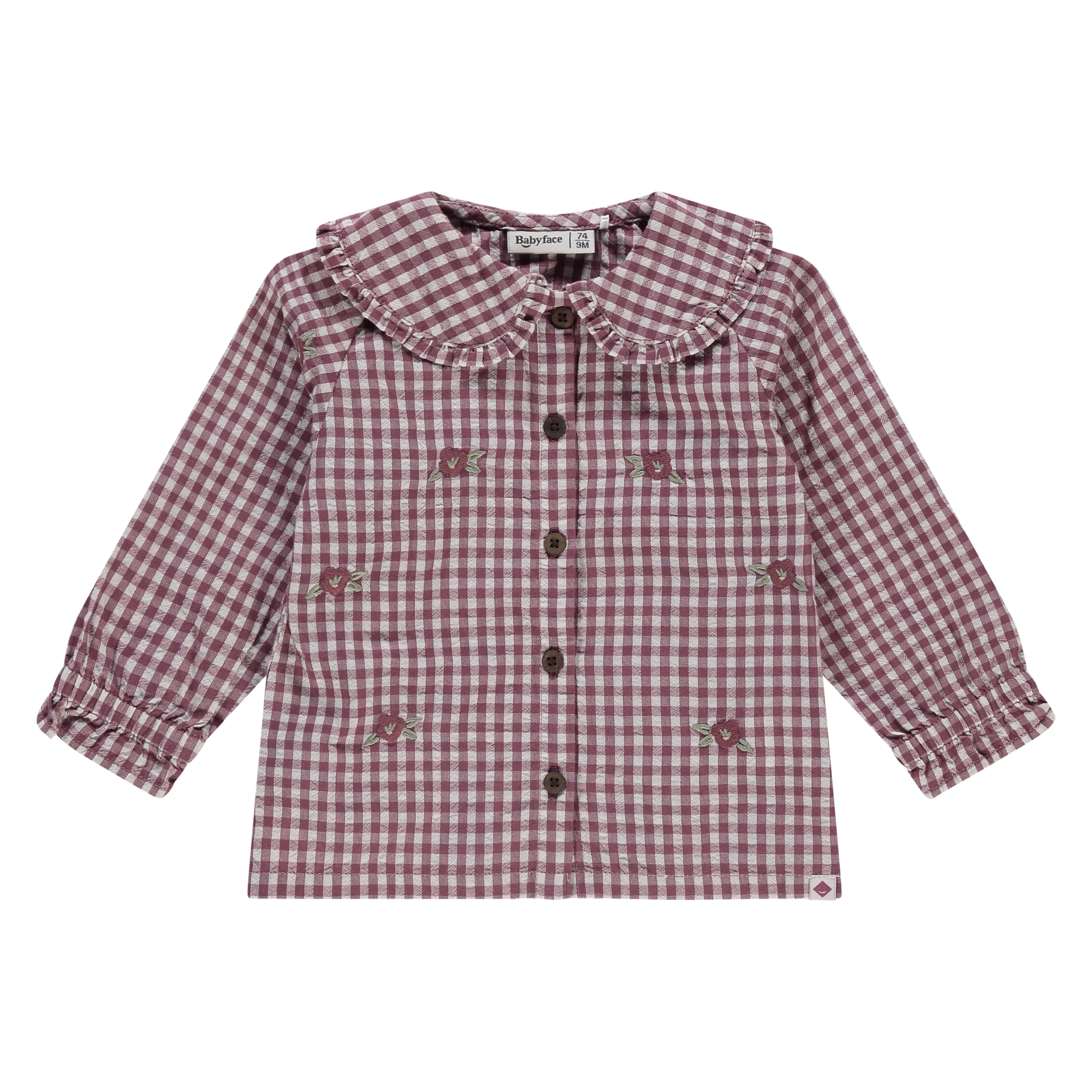 Chemisier Burgundi Bébé Fille (Babyface AW25)